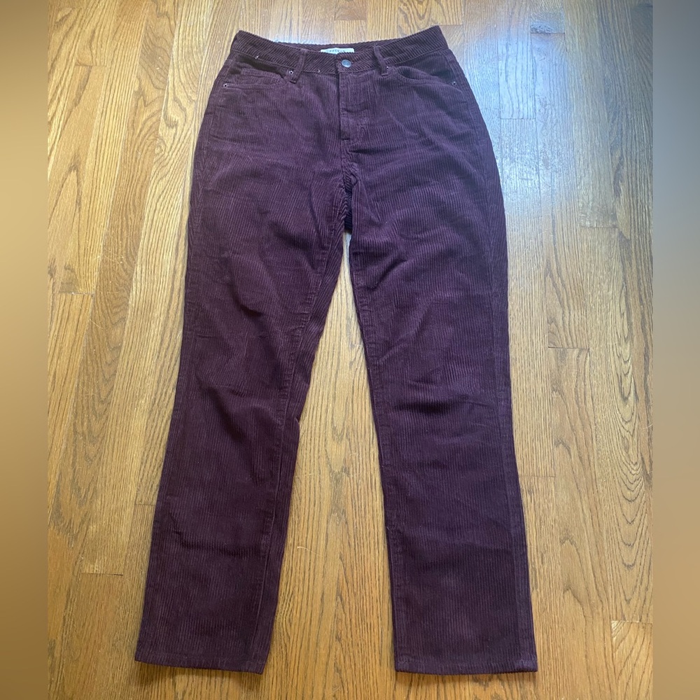 PacSun maroon/burgundy corduroy mom jeans